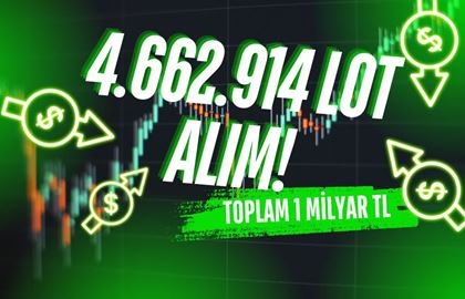 1 Milyar TL’lik Alım Gerçekleştirdi! 4.662.914 Lot Alım