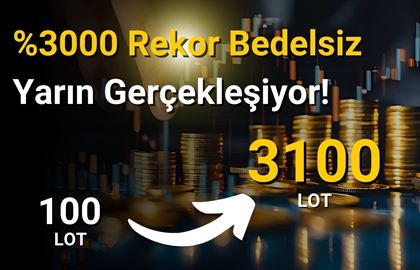 100 Lot Yarın 3100 Lot Olacak! Son Çağrı!