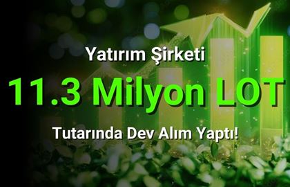 11.3 Milyon Lot Hisseyi Topladılar!