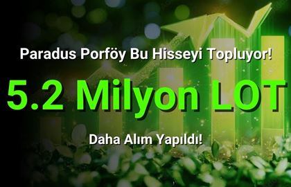 5.2 Milyon Lot Daha Alım Yapıldı! Hisse Toplanıyor!