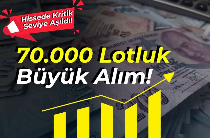 70.000 Lotluk Büyük Alım! Bu Hissede Kritik Seviye Aşıldı!