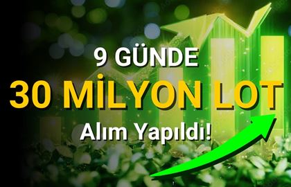 9 Günde 30 Milyon Lot Geri Alım Yapıldı!