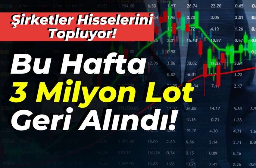 Bu Hafta 3 Milyon Lot Geri Alındı!  Şirketler Hisselerini Topluyor!